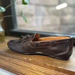Salvatore Ferragamo Simone tassel drivers men’s UK sz 6 / US sz 7 Mens Salvatore FERRAGAMO SIMONE Brown Leather(Suede) Tassel  main image 4
